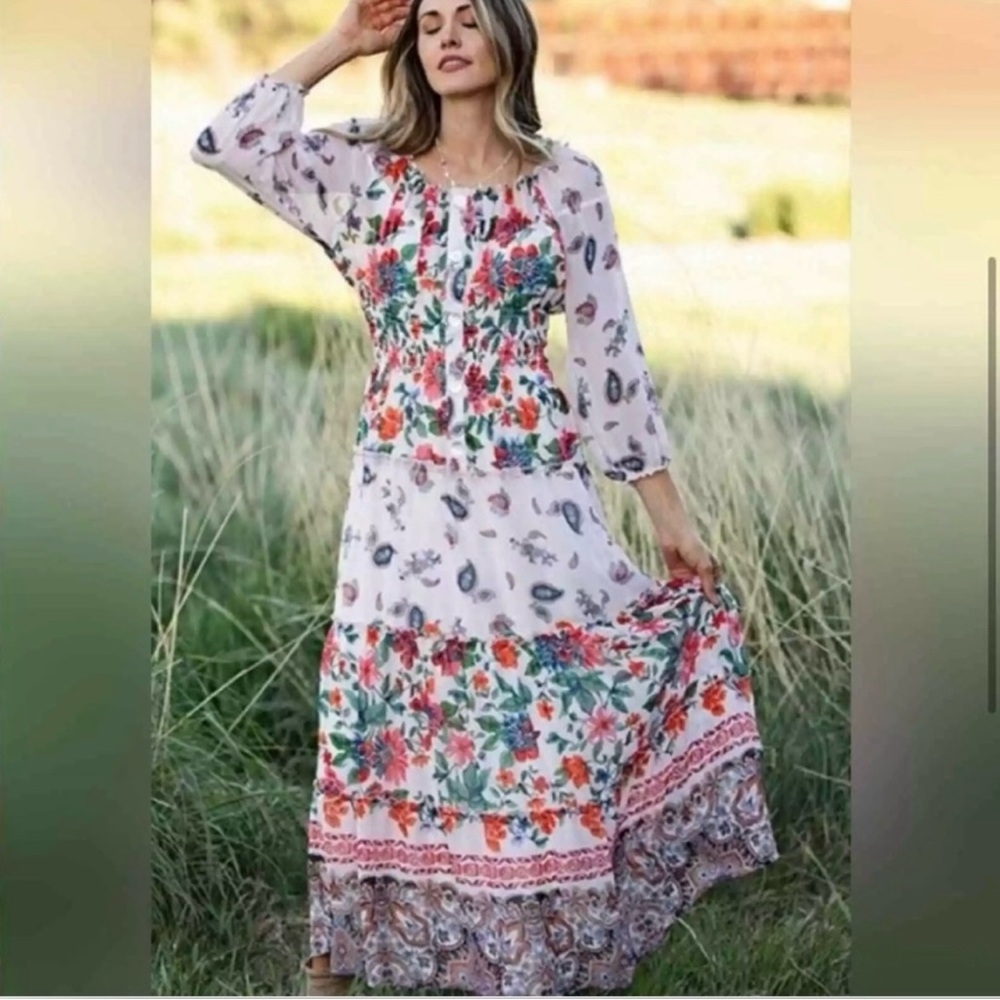Floral Boho Maxi Dress from Anthropologie